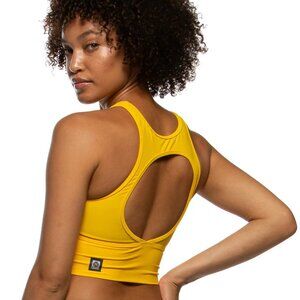 Jolyn Sarae Sports Bra Workout Crop Top - Amber Yellow